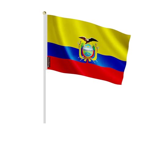 Drapeau Équateur 14x21cm lot de 100 pour supporter l'équipe au stade