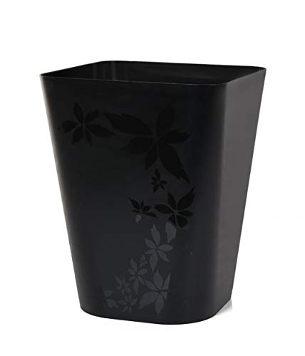 Mintra Home Trash Bins (Black, 12 Liter (3 Gallon) - 2 Pack)
