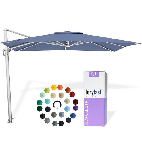 Image of Midtown Umbrellas Grande Square - 9 x 9 Ft Cantilever Umbrella