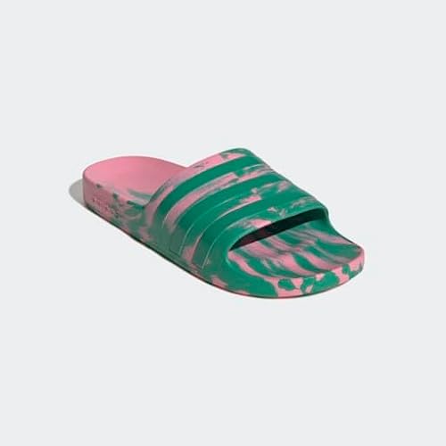 adidas Unisex-Adult Adilette Aqua Sportswear, Bliss Pink/Court Green/Court Green, 12