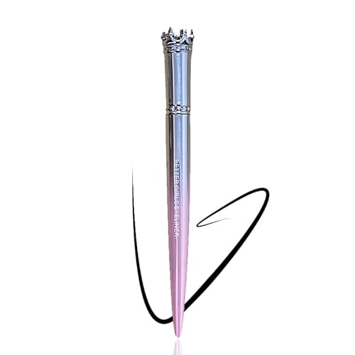 HIROCK Lápiz Delineador de Ojos Waterproof, Eyeliner Precisión, Delineador de Ojos Negro Larga Duración de Secado Rápido, Delineador de Ojos de Diamante Altamente Pigmentado Punta de fieltro (01) Cover
