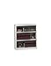 Tennsco B-42-SND Welded Bookcases, 34 1/2" Width, 13 1/2" Depth, 40" Height, 3 Openings, Sand