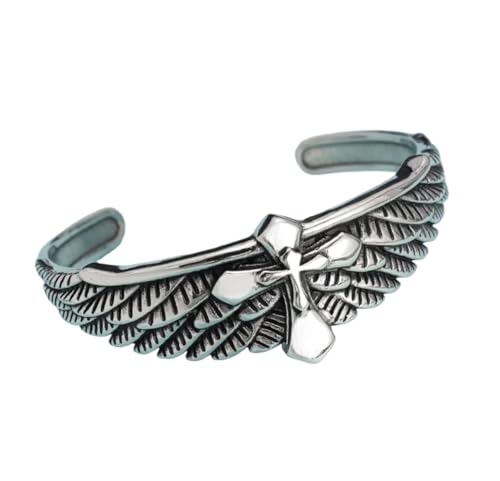 Bracelet homme plume d'aigle pour affirmer son look en soirée rock