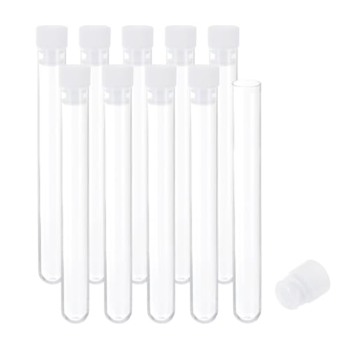 Image of PATIKIL 4 inch Length Plastic Sewing Needle Storage Holder, 10 Pack Portable Embroidery Needle Pin Toothpick Storage Tubes Cases Box for Craft Knitting, Clear