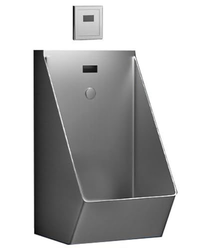 OTQEFTN Commercial Flushing Urinal with Sensor,304 Stainless Steel Urinal,Automatic Sensor Urinal Toilet,Intelligent Induction Design,Bar Urinals