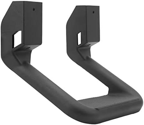 Truck Side Step Set Black Powder Coated Cast Aluminum Rugged Anti Slip Step Pad Universal Fit Replacement Compatible with Chevy