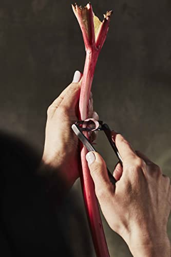 Material, The Forever Peeler Stainless Steel Vegetable Peeler, U-Shaped Swivel Design & Replacement Blade, Dishwasher-Safe, Meteorite #TOP2