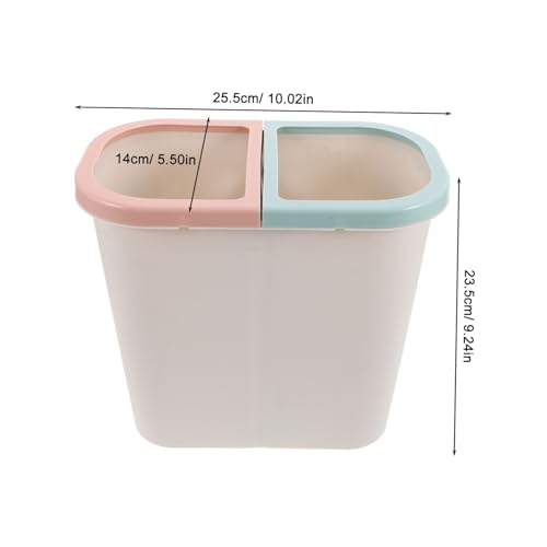 Caneca de basura rectangular color blanco Alipis miniatura 2