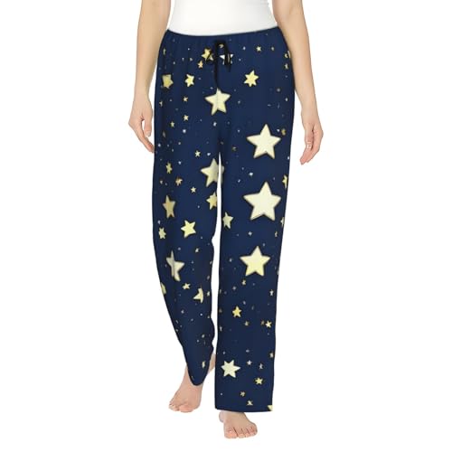 Pantalon de pyjama ample et confortable avec poches imprimé galaxie femme