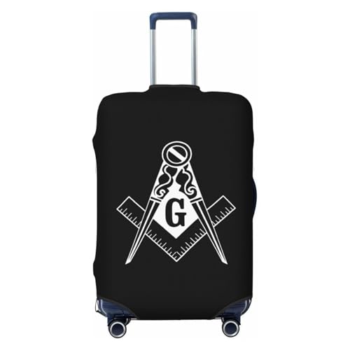 Masonic Symbols Travel Luggage Cover Suitable for 18-32 Inch luggage