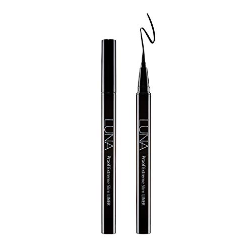 AEKYUNG LUNA Proof Extreme Slim Eye Liner, Waterproof Liquid Ultra Slim Tip - Extreme Black AEKYUNG LUNA Proof Extreme Slim Eye Liner, Waterproof Liquid Ultra Slim Tip - Extreme Black
