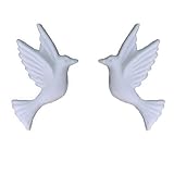 wachsmotive taufe lebensbaum Hand bemalt – Spezialwachs Wachsornament Taube - Täubchen links+rechts 35x25 mm 2 Stück