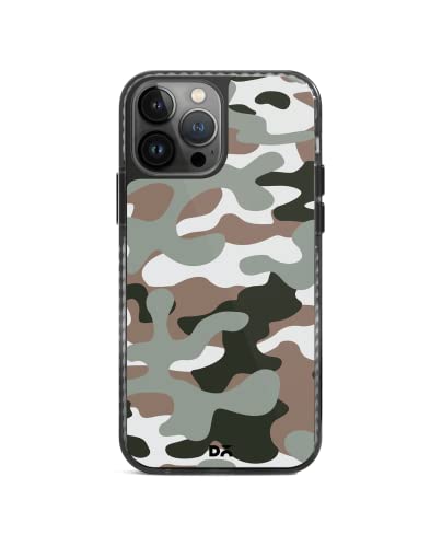 Image of DailyObjects Camouflage Army Stride 2.0 Case Cover for iPhone 13 Pro Max| Polycarbonate TPU Slim Back Cover | Anti Shock, Scratch Resistant | Sturdy Design | Full Body Protection | Wireless Charging