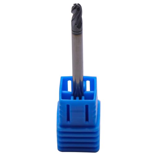 Image of BestParts 5Pcs 1 /8 inch Solid Carbide Ball Nose End Mills - Double End - AlTiN Coated, 4 Flute, 30 Degree Helix, 1 /8 inch Cutting Diameter, 1 /8 inch Shank Diameter, 1 /4 inch Length of Cut, 2 inch Overall Length