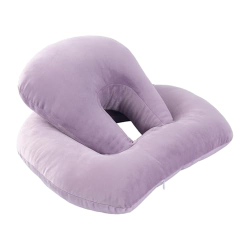 Zanthicia Cómoda Almohada para el Cuello, Soporte para el Cuello, Almohada Facial de Espuma viscoelástica con Funda de Terciopelo fácil Limpiar para en guarderías,