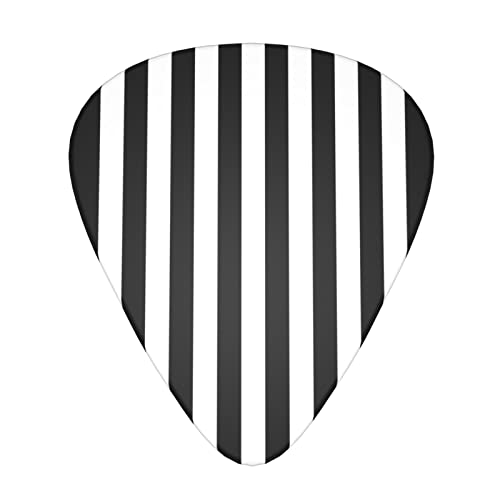 Ensemble de 12 médiators de guitare à rayures noires et blanches pour guitare acoustique, guitare électrique… - Les Beatles, Paul McCartney, John Lennon, RIngo Starr, George Harrison Ensemble de 12 médiators de guitare à rayures noires et blanches pour guitare acoustique, guitare électrique…