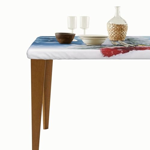 Nappe de table rectangulaire imperméable anti-tache Noël - 7