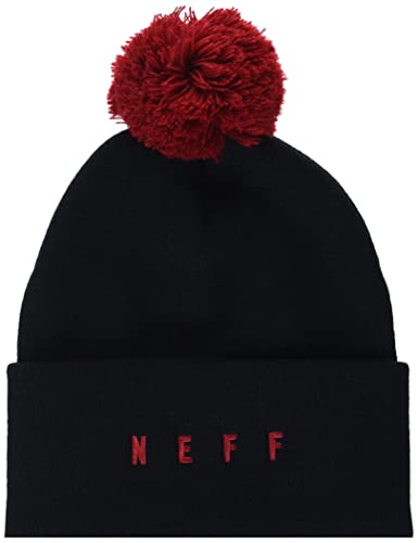 Neff Men's Cozy, Colorful, Fun Beanie Hat for Cold Weather, Black, One Size