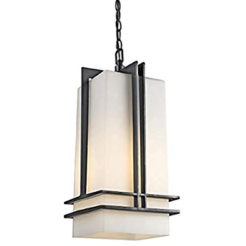 Amazon Crazy 🔥 Deals Kichler 49205BK Tremillo Outdoor Pendant 1-Light, Black