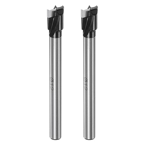 sourcing map 2pcs Forstner Drill Bit 12mm (15/32") K30/C1 Tungsten Carbide Tip Triangle Shank Wood Forstner Bit Opener Cutter for Hinge Hole Drilling Woodworking 1 sourcing map 2pcs Forstner Drill Bit 12mm (15/32") K30/C1 Tungsten Carbide Tip Triangle Shank Wood Forstner Bit Opener Cutter for Hinge Hole Drilling Woodworking