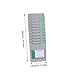 Angoily 1pc Warehouse Material Control Cards Rack Magnetic Wall-Mounted Organizer for Classroom Office Warehouse Use Slot Design for Efficient Card Storage and Display