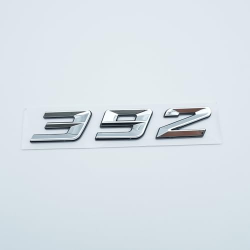 Image of Pair Set 392 Passenger & Driver Side Rear Badge Emblem Body Nameplate Raised Sticker Decal (Silver)