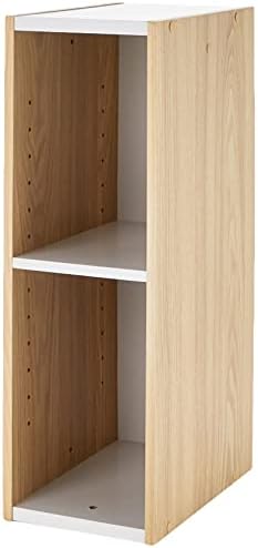 Iris Ohyama, Bookcase / 2-Tier Cabinet Shelf / Side Furniture / Space Saving Shelf, Modular, Adjustable Shelf Height 3.2 cm, Office, Living Room - Space Saving Shelf - UB-6020 - Light Brown