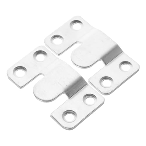 Image of SEWACC 2pcs Flush Mount Brackets for Picture Frames Mirrors Hanging Hardware for Headboard Wall Mounting Versatile Interlocking Hooks for Home Decor