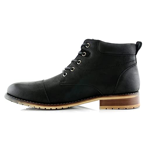 Image of Ferro Aldo Men's Ankle Boots | Lace-Up Cap Toe Chukka Style Dress Boot | Casual Fashion for Work