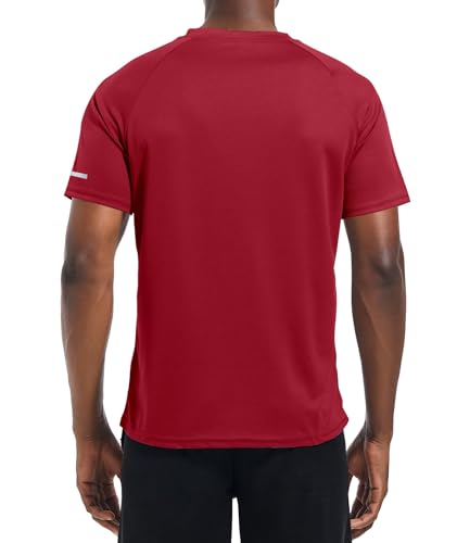 Image of Men's Quick-Dry Sportswear T-Shirts,4 /6 Pack Breathable Moisture Wicking Gym Tops for Training & Workout,Short Sleeve Tees