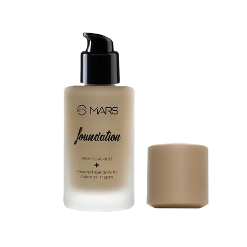 MARS High Coverage Liquid Matte Foundation | Blemish Free & Blendable Foundation for Makeup (40ml) (SHADE-06) - Image 5