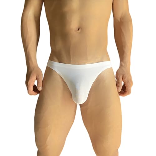 mens thong underwear gay sexy for bottom men Ice silk breathable cool Low-rise briefs G-string