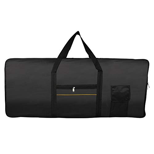 Piano Keyboard Cover, Stretchable Oxford Cloth Dust Cover for 61 Keys Electronic Keyboard, Digital Piano Yamaha Casio Roland Consoles and more Black