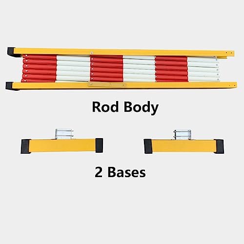 Retractable Traffic Barricade - Expandable Security Gate for Outdoor Safety, Construction Sites, Road Block, Portable Barrier, Adjustable Width, Durable & Weather-Resistant