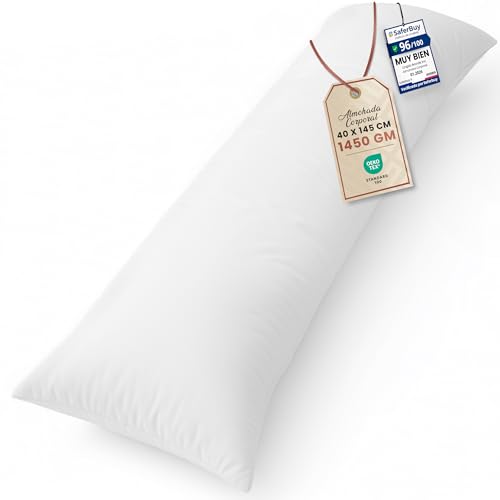 Utopia Bedding Almohada Corporal, 40x145 cm Almohada para el Embarazo y la Maternidad, Almohada para Dormir de Lado, Relleno de Poliéster Suave (Blanco)