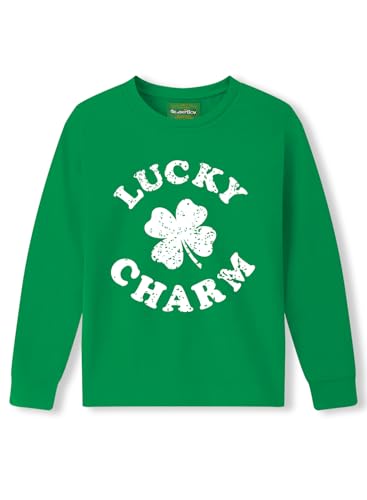 Baby Girls St Patricks Day Shamrock Top Toddler Boy Green Lucky Charm Long Sleeve Shirt 18-24 Months