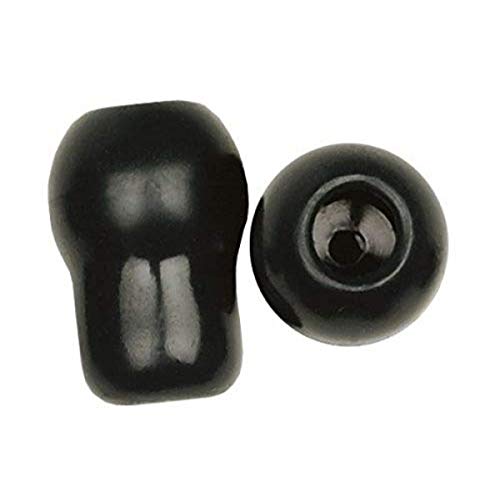 Prestige Medical Soft Push-On PVC Stethoscope Eartips, Black, Large, 2 Count