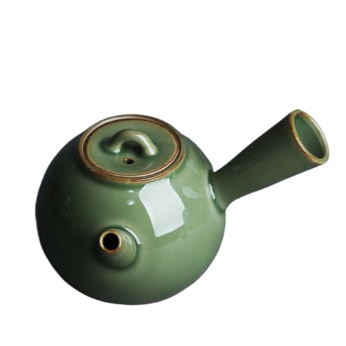 Tetera de cerámica negra estilo japonés juegos de té Kung Fu retro Q-Q1143