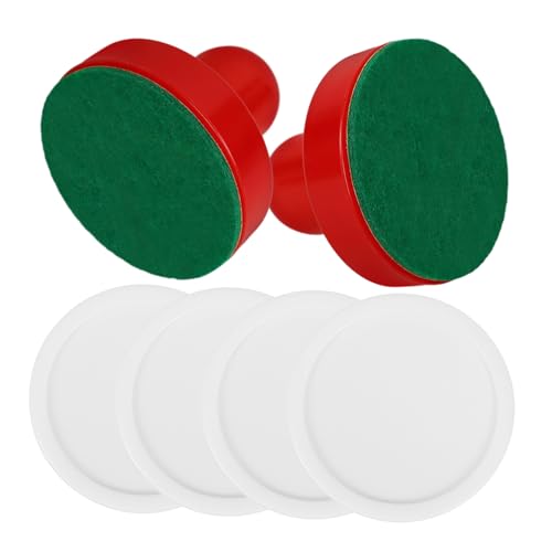 Abaodam 1Set Table Hockey and Set Includes Paddles Felt Cloths and for Indoor Game Fun and Activities