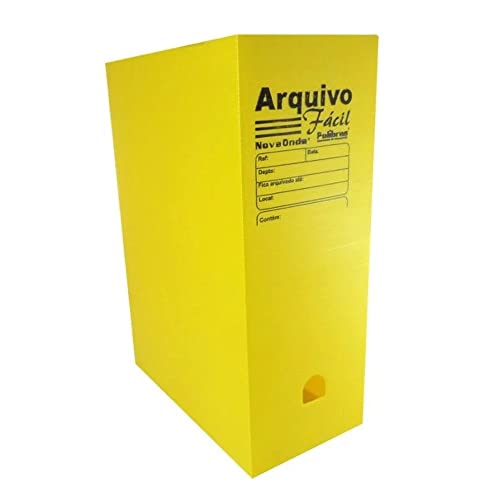 Arquivo Morto Polipropileno Facil Novaonda Amarelo - 01 Unidade Polibras, Amarelo