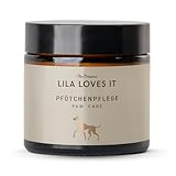 Pfotenbalsam für Hunde – mit natürlichen Inhaltsstoffen, beruhigt und schützt die Haut, stärkt die Widerstandskraft der Pfotenballen, PFÖTCHENPFLEGE von LILA LOVES IT, 60 ml
