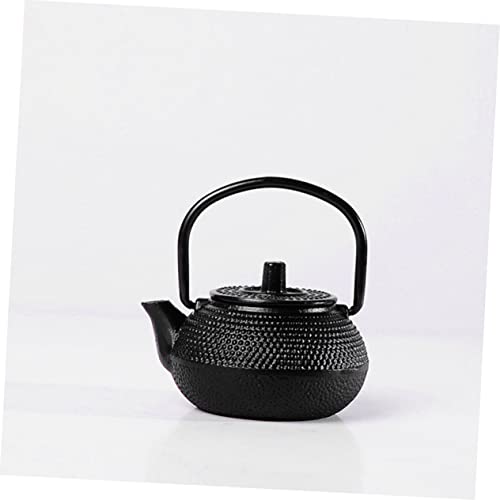 Théière en fonte rétro Hemoton bouilloire noire - 3