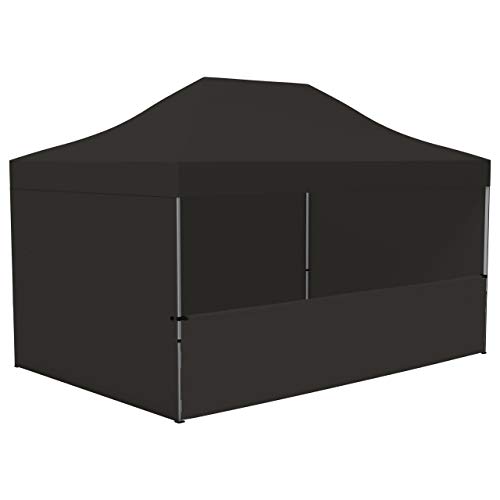 Vispronet Profi Faltpavillon/Faltzelt Basic 3x4,5 m, Schwarz, 4...