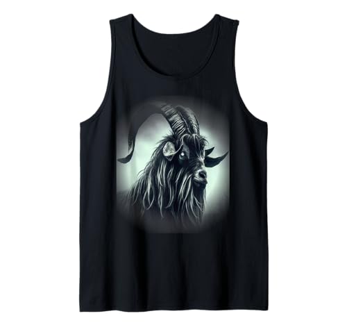 Mens Old Goat Intense Stare Funny Old Ram Tank Top