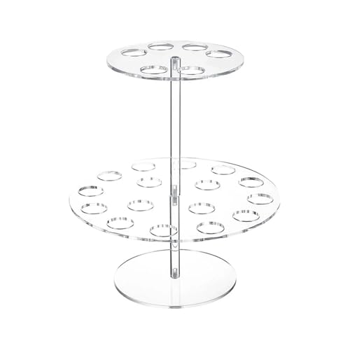 LSNNMU Soporte para Conos De Helado Soporte de Cono de Helado, Soporte de exhibición de Cono de gofre Transparente, Adecuado for Fiestas, restaurantes, Suministros for Eventos de Catering