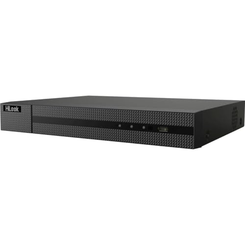 HiLook by HIKVISION – Sistema de videovigilancia NVR PoE 8CH 4K para cámaras de Seguridad Interiores y Exteriores – Grabador de Red de 8 Canales – Compatible con hasta 8 cámaras IP de hasta 8 MP