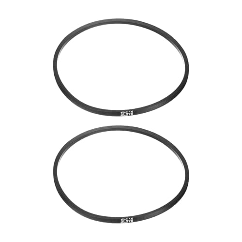 uxcell 2Pcs 3L275 Classic Wrapped Rubber V-Belt, 27.5"(699mm) Outside Circumference, 3L Profile V Belt 3/8" Width 7/32" Height
