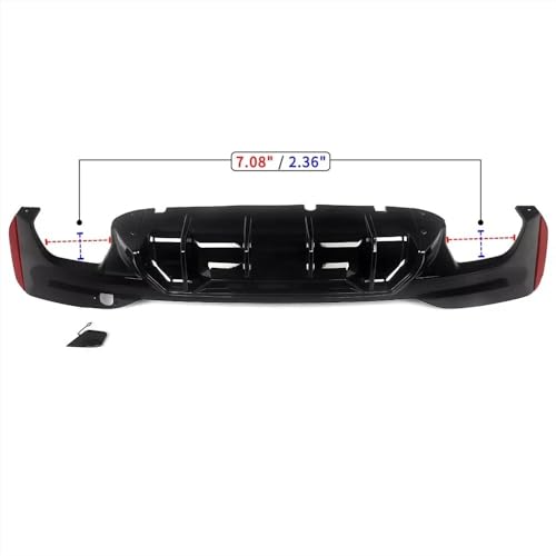 Difusor de parachoques trasero Sport para optimizar la estética deportiva de tu coche Serie 5 2