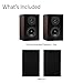 Fluance Elite High Definition 2-Way Bookshelf Surround Sound Speakers for 2-Channel Stereo Listening or Home Theater System - Natural Walnut/Pair (SX6W)