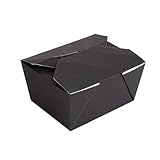 Garcia de Pou 50 Stück – amerikanische Boxen Thepack, 780 ml, 230 + 12 Pp G/M2, 11,3 x 9 x 6,3 cm, Schwarz, Nano-Mikro-Wellpappe